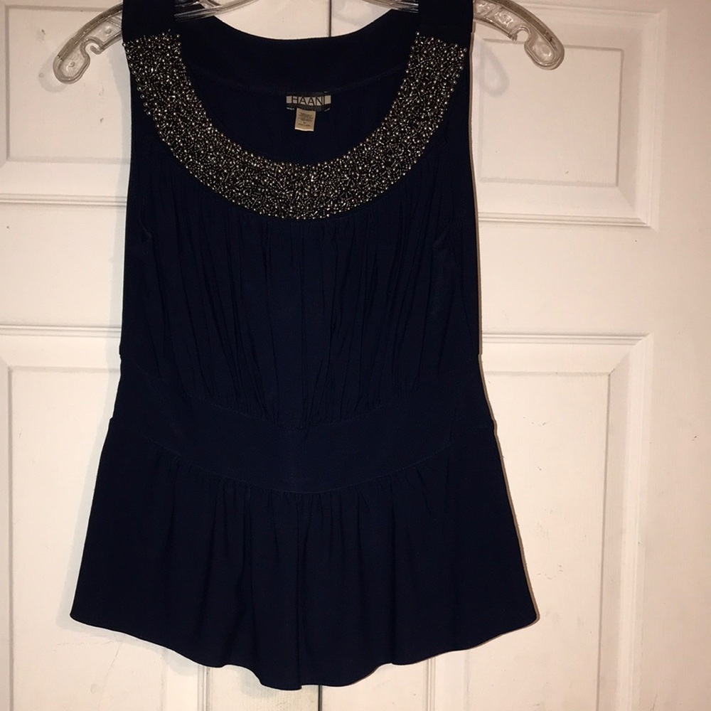 Women’s HAANI Beaded Peplum Top